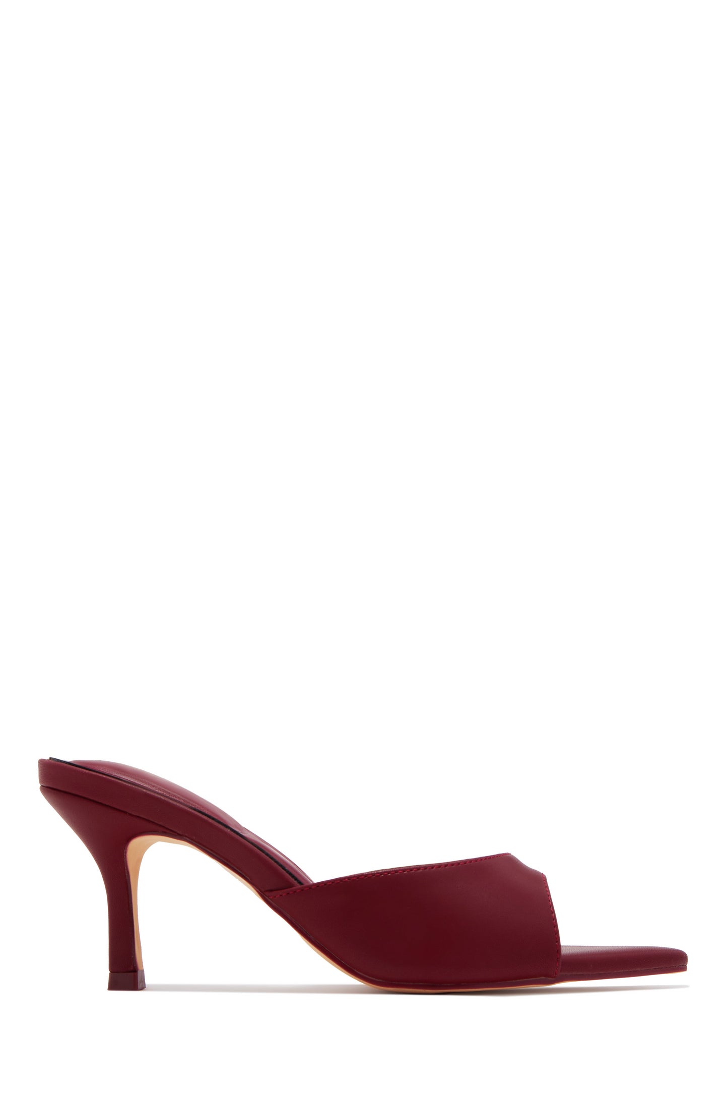 Annayely Single Sole Pointed Toe Heels - Wine