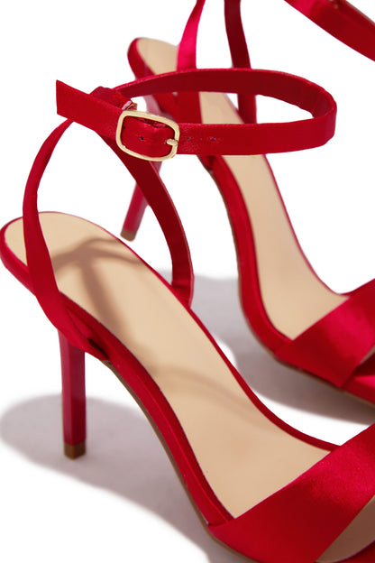 Nora Single Sole Heels - Red