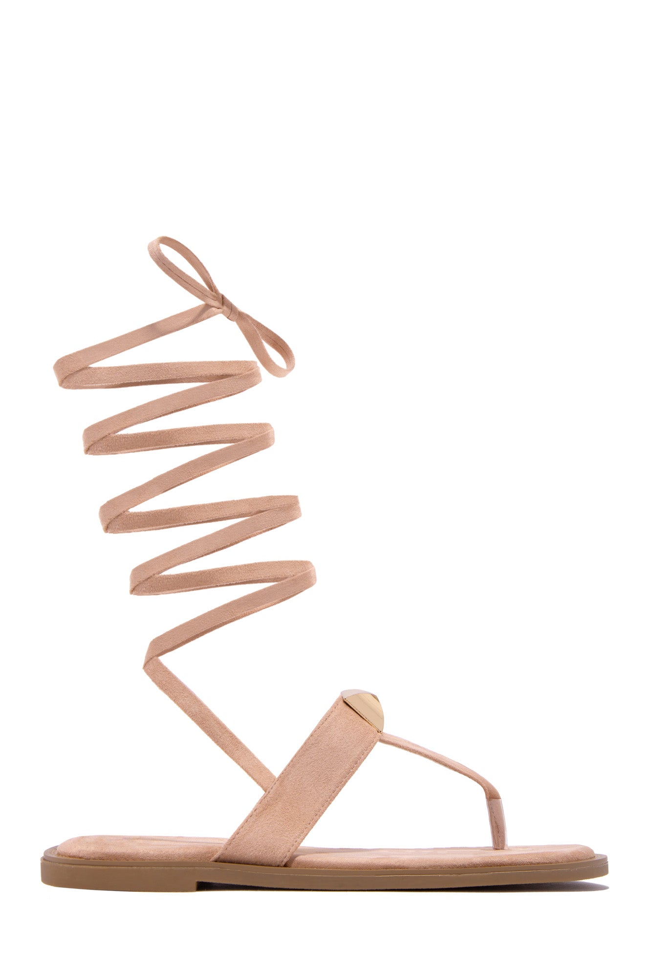 Endless Paradise Lace Up Sandals - Nude