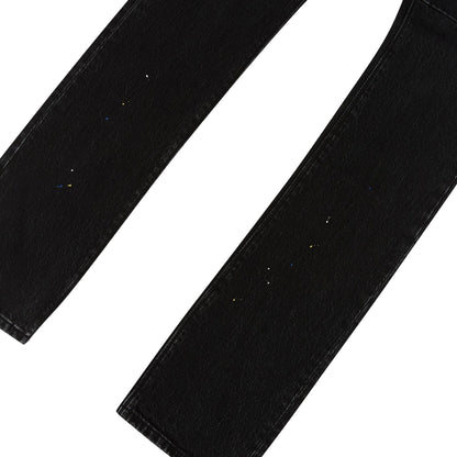 Olivier Black Paint Denim