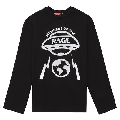 Oversized Logo L/S Tee | Black