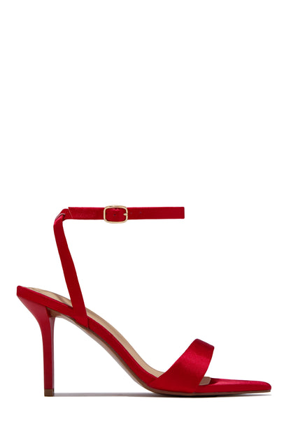 Nora Single Sole Heels - Red