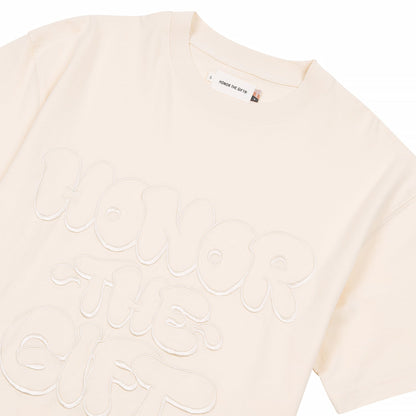 Script Tee | Bone