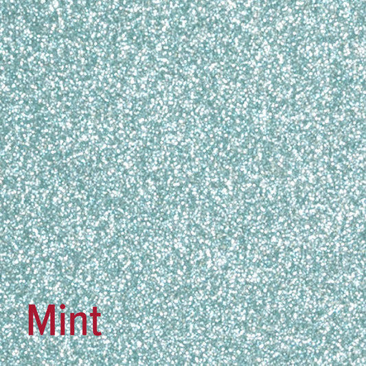 12" Mint - Siser Glitter Heat Transfer Vinyl (HTV)