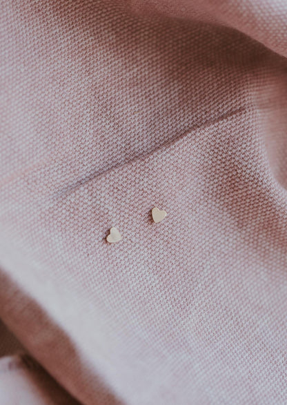 Tiny Heart Studs
