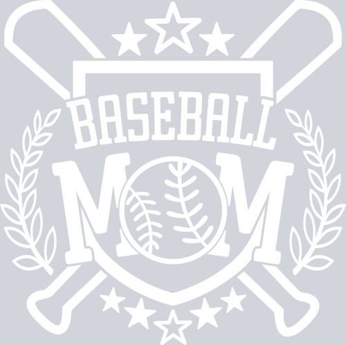 Baseball Mom - White - STK00417 (DTF Transfers)