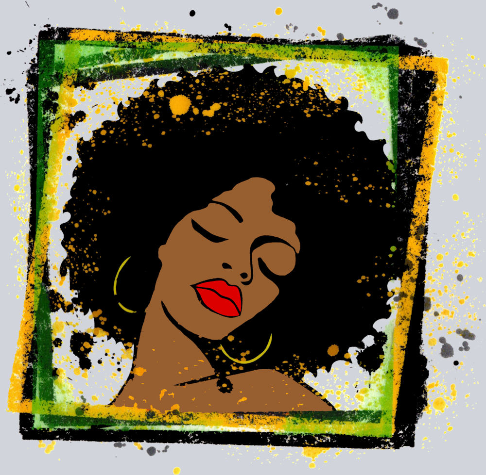Black Frame Queen - STK00613 (DTF Transfers)