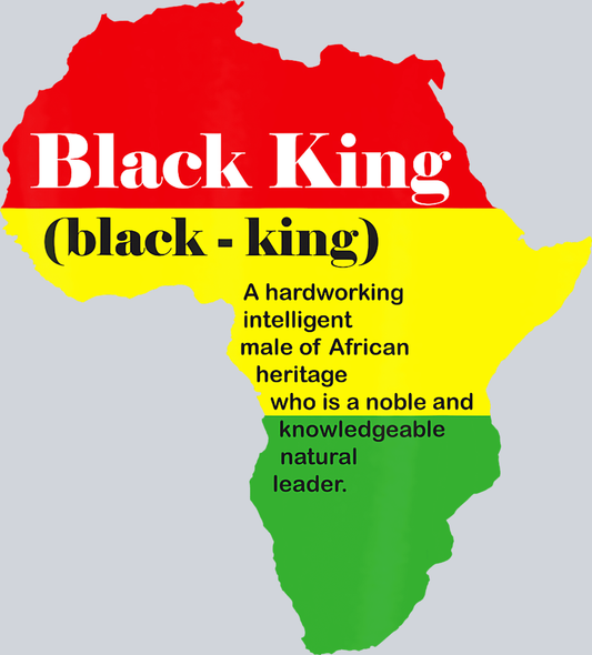 Black King Definition - STK00830 (DTF Transfers)