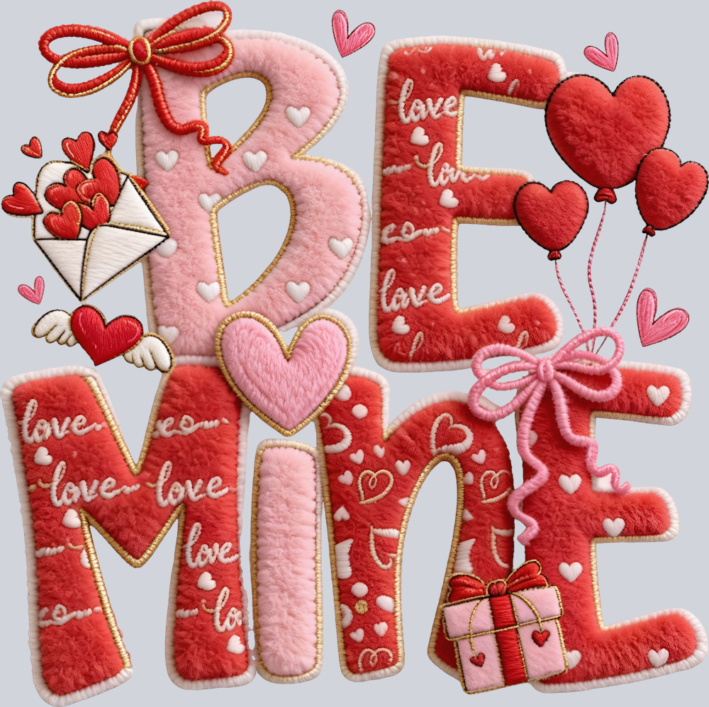Be Mine Latch Hook - STK07617 (DTF Transfers)
