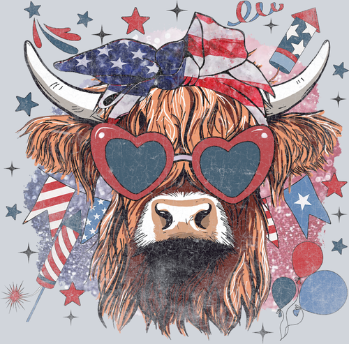 American Cow 2 - STK00163 (DTF Transfers)