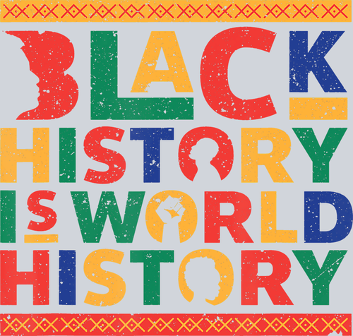 Black History Is World History Multi Color - STK00733 (DTF Transfers)