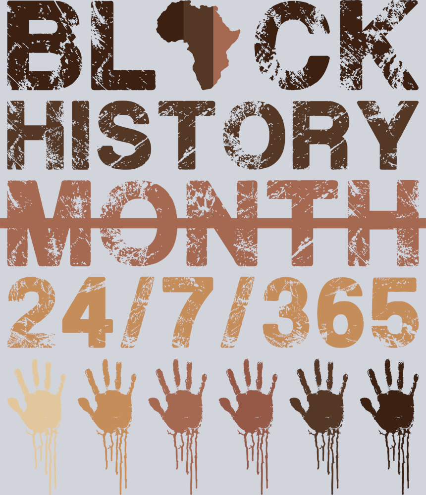 Black History Month 24 7 365 - STK00772 (DTF Transfers)