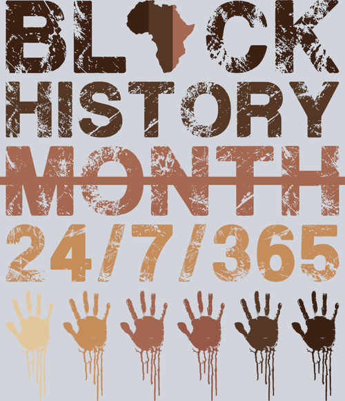 Black History Month 24 7 365 - STK00772 (DTF Transfers)