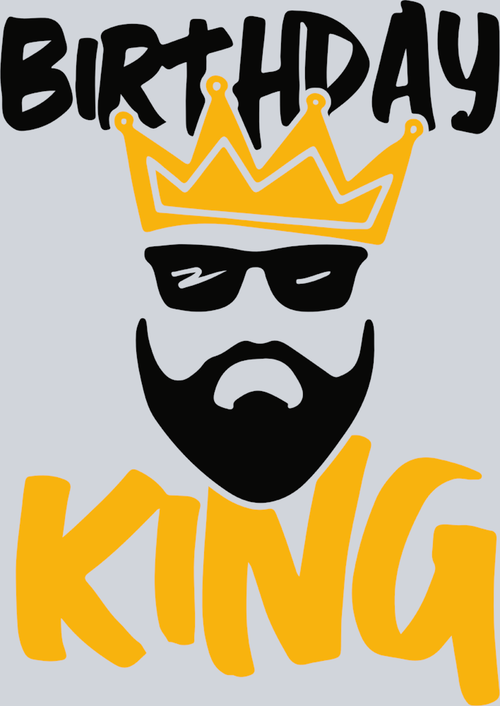 Birthday King Black - STK00566 (DTF Transfers)