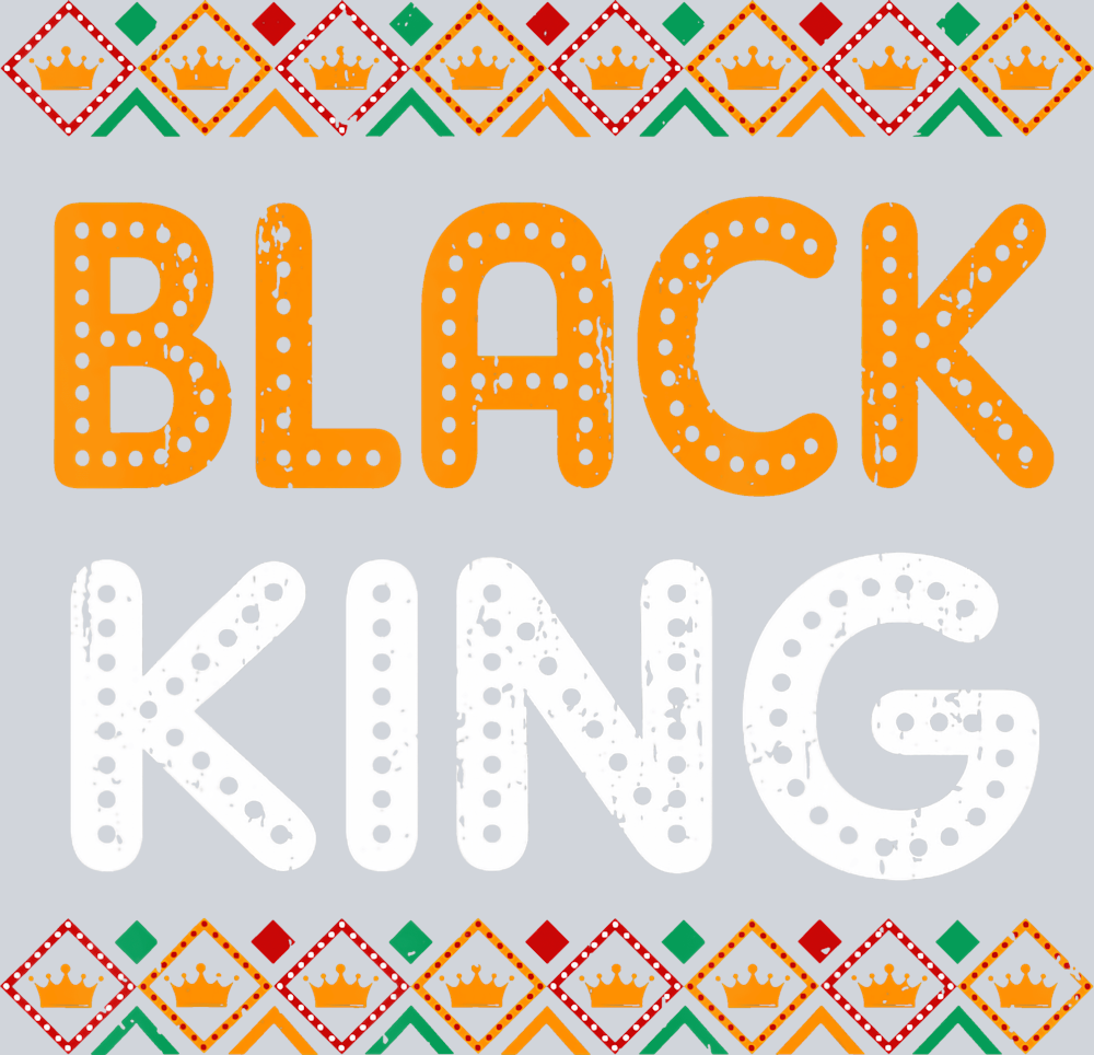 Black King Orange And White - STK00833 (DTF Transfers)