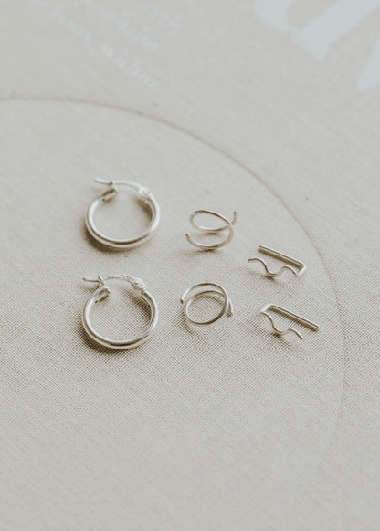 Hello Favorites Earring Set - Silver
