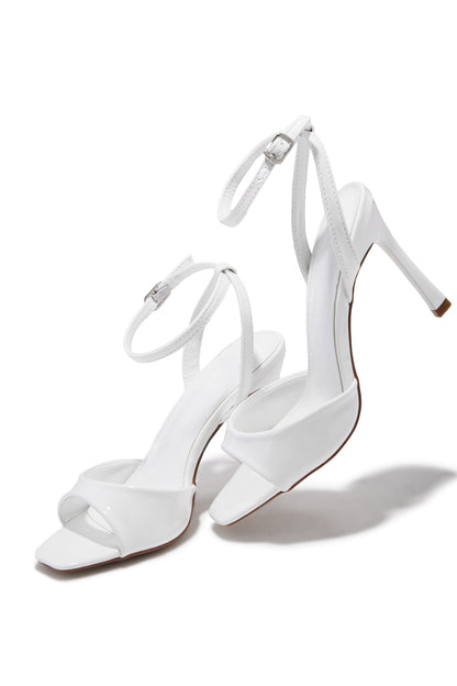Rubianna Mary Jane Ankle Strap Heels - White
