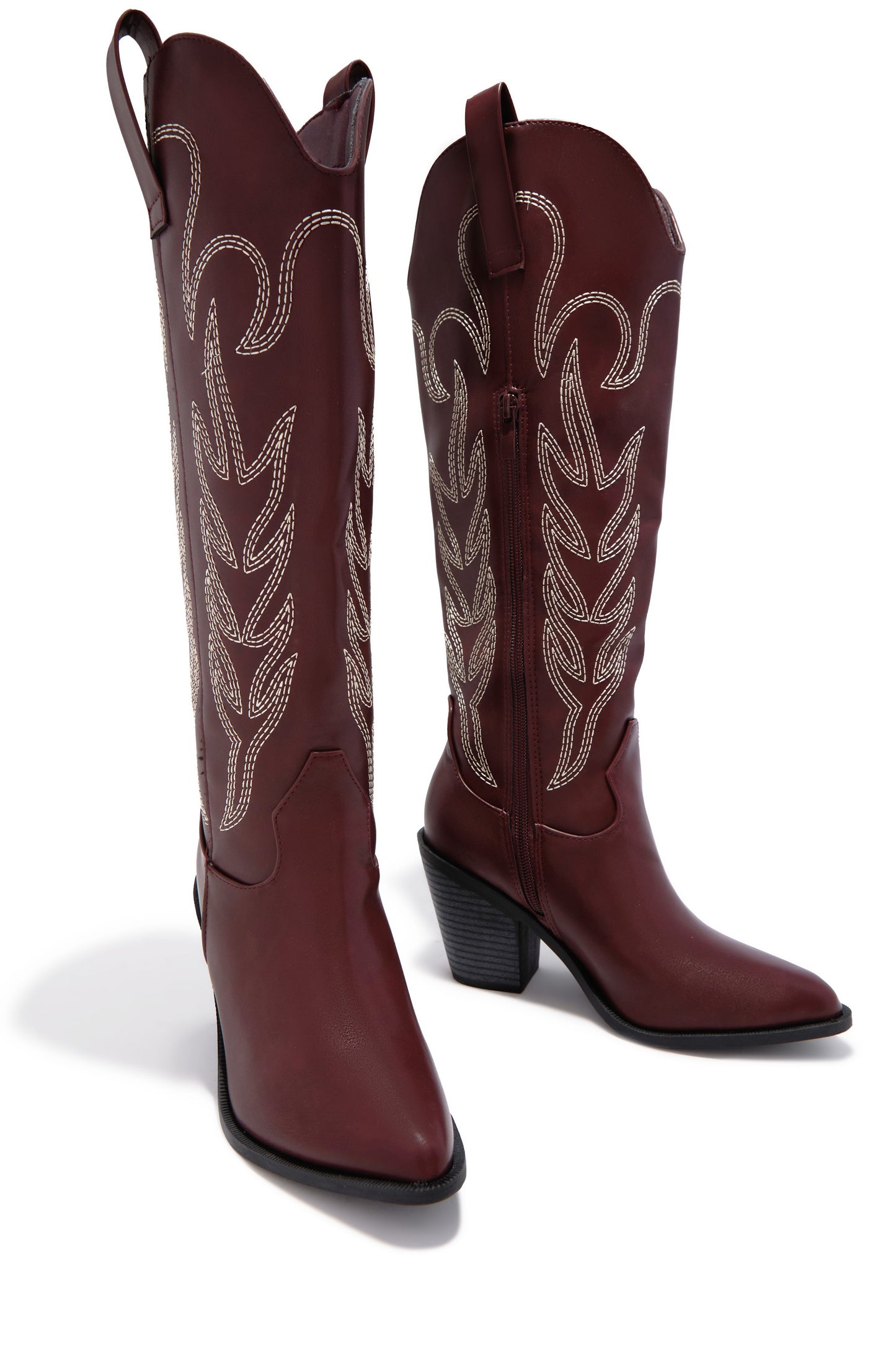Exclusive Performance Cowgirl Boots - Wine
