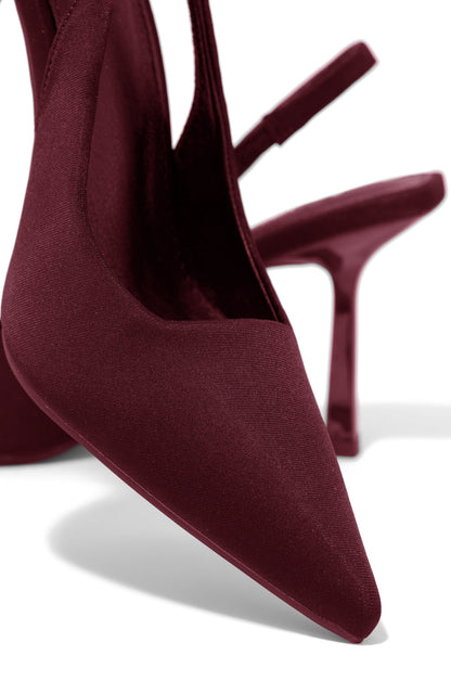 Caria Slingback Pumps - Wine